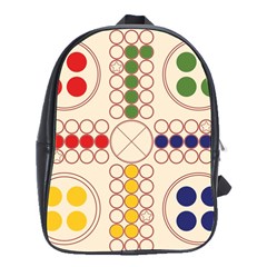 Ludo Game School Bag (large) by Wegoenart