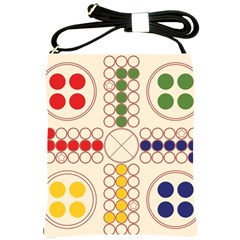 Ludo Game Shoulder Sling Bag by Wegoenart