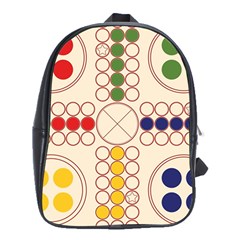 Ludo Game School Bag (xl) by Wegoenart