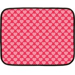 Valentine Lobe Hearts Background Seamless Tile Double Sided Fleece Blanket (Mini)  35 x27  Blanket Front