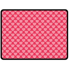 Valentine Lobe Hearts Background Seamless Tile Fleece Blanket (large)  by Wegoenart