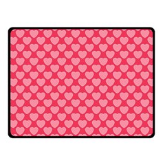 Valentine Lobe Hearts Background Seamless Tile Fleece Blanket (small) by Wegoenart