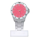 Valentine Lobe Hearts Background Seamless Tile Plastic Nurses Watch Front