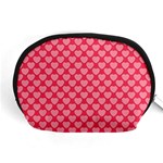 Valentine Lobe Hearts Background Seamless Tile Accessory Pouch (Medium) Front