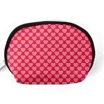 Valentine Lobe Hearts Background Seamless Tile Accessory Pouch (Medium) Back