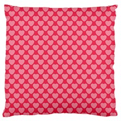 Valentine Lobe Hearts Background Seamless Tile Large Flano Cushion Case (two Sides) by Wegoenart