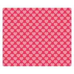 Valentine Lobe Hearts Background Seamless Tile Double Sided Flano Blanket (small)  by Wegoenart