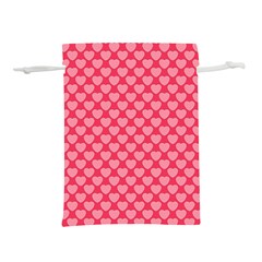 Valentine Lobe Hearts Background Seamless Tile Lightweight Drawstring Pouch (l) by Wegoenart