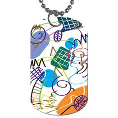 Abstract Pattern Dog Tag (one Side) by Wegoenart