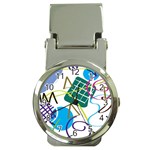 Abstract Pattern Money Clip Watches Front