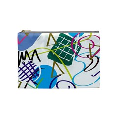 Abstract Pattern Cosmetic Bag (medium)