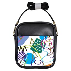 Abstract Pattern Girls Sling Bag by Wegoenart