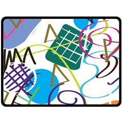 Abstract Pattern Fleece Blanket (large)  by Wegoenart