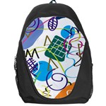 Abstract Pattern Backpack Bag Front