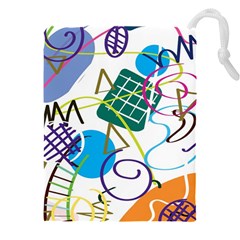 Abstract Pattern Drawstring Pouch (5xl) by Wegoenart