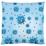 Illustration Virus Pattern Large Cushion Case (Two Sides) Front