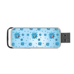 Illustration Virus Pattern Portable Usb Flash (two Sides) by Wegoenart