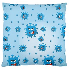 Illustration Virus Pattern Large Flano Cushion Case (one Side) by Wegoenart