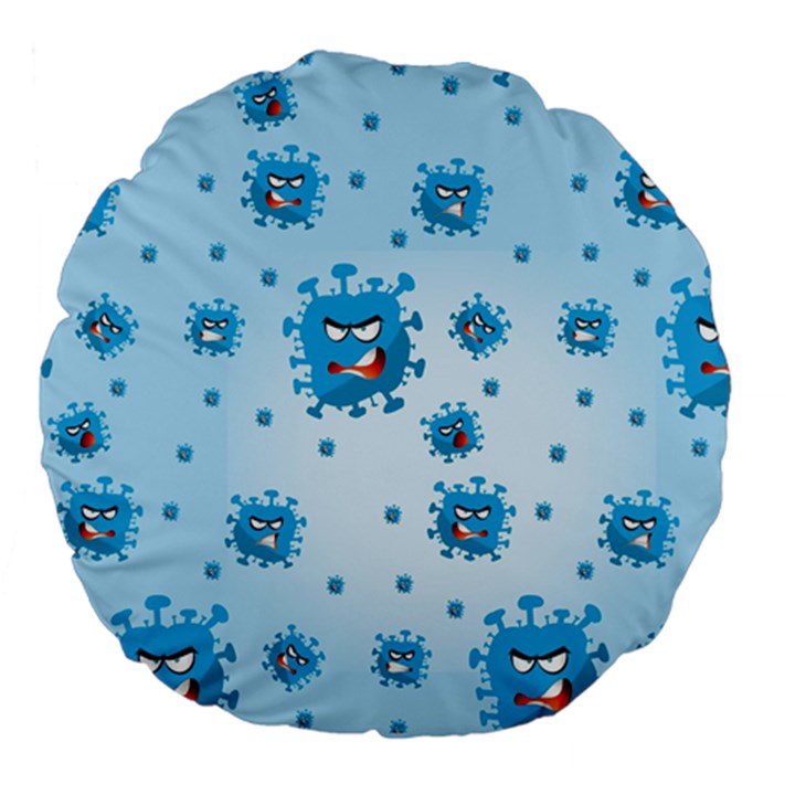 Illustration Virus Pattern Large 18  Premium Flano Round Cushions