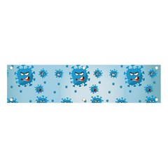 Illustration Virus Pattern Banner And Sign 4  X 1  by Wegoenart