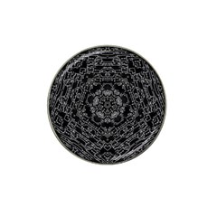 Illustration Black White Rosette Mandala Ornament Wallpaper Hat Clip Ball Marker by Wegoenart