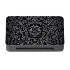 Illustration Black White Rosette Mandala Ornament Wallpaper Memory Card Reader With Cf by Wegoenart