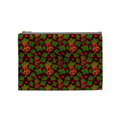 Illustration Christmas Xmas Pattern Cosmetic Bag (medium)