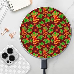 Illustration Christmas Xmas Pattern Wireless Charger by Wegoenart