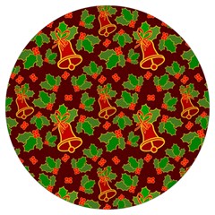 Illustration Christmas Xmas Pattern Round Trivet by Wegoenart