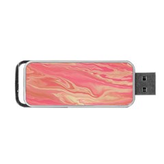 Illustration Graphic Pattern Texrure Pink Maeble Portable Usb Flash (one Side) by Wegoenart