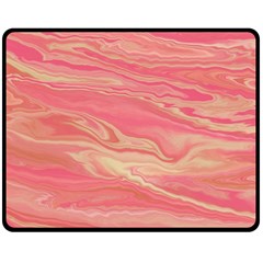 Illustration Graphic Pattern Texrure Pink Maeble Double Sided Fleece Blanket (medium)  by Wegoenart