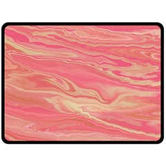 Illustration Graphic Pattern Texrure Pink Maeble Double Sided Fleece Blanket (large)  by Wegoenart