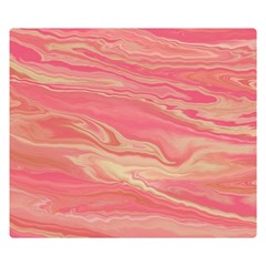 Illustration Graphic Pattern Texrure Pink Maeble Double Sided Flano Blanket (small)  by Wegoenart