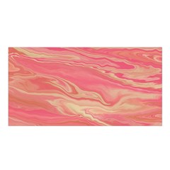 Illustration Graphic Pattern Texrure Pink Maeble Satin Shawl 45  X 80  by Wegoenart