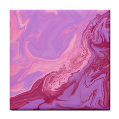 Illustration Art Pink Design Wallpaper Tile Coaster by Wegoenart