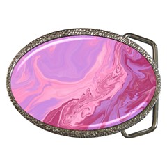 Illustration Art Pink Design Wallpaper Belt Buckles by Wegoenart