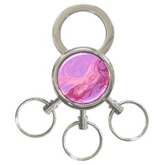 Illustration Art Pink Design Wallpaper 3-ring Key Chain by Wegoenart