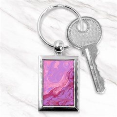 Illustration Art Pink Design Wallpaper Key Chain (rectangle) by Wegoenart