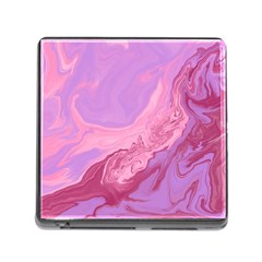 Illustration Art Pink Design Wallpaper Memory Card Reader (square 5 Slot) by Wegoenart