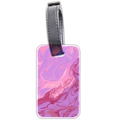 Illustration Art Pink Design Wallpaper Luggage Tag (two Sides) by Wegoenart