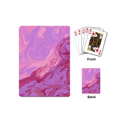 Illustration Art Pink Design Wallpaper Playing Cards Single Design (mini) by Wegoenart