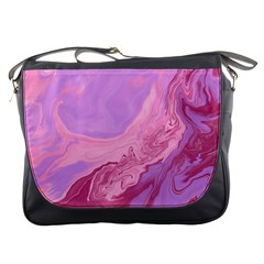 Illustration Art Pink Design Wallpaper Messenger Bag by Wegoenart