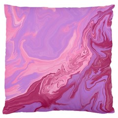 Illustration Art Pink Design Wallpaper Large Flano Cushion Case (two Sides) by Wegoenart