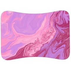 Illustration Art Pink Design Wallpaper Velour Seat Head Rest Cushion by Wegoenart