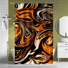 Illustration Abstract Pattern Modern Art Design Fantasy Surreal Shower Curtain 48  X 72  (small)  by Wegoenart