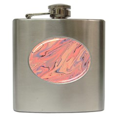 Illustration Background Light Abstract Texture Hip Flask (6 Oz) by Wegoenart