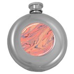 Illustration Background Light Abstract Texture Round Hip Flask (5 oz) Front