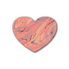 Illustration Background Light Abstract Texture Rubber Coaster (heart) by Wegoenart