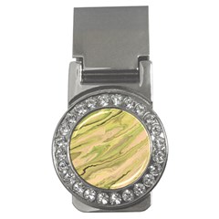 Green Pattern Texture Marble Money Clips (cz)  by Wegoenart