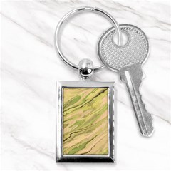 Green Pattern Texture Marble Key Chain (rectangle) by Wegoenart